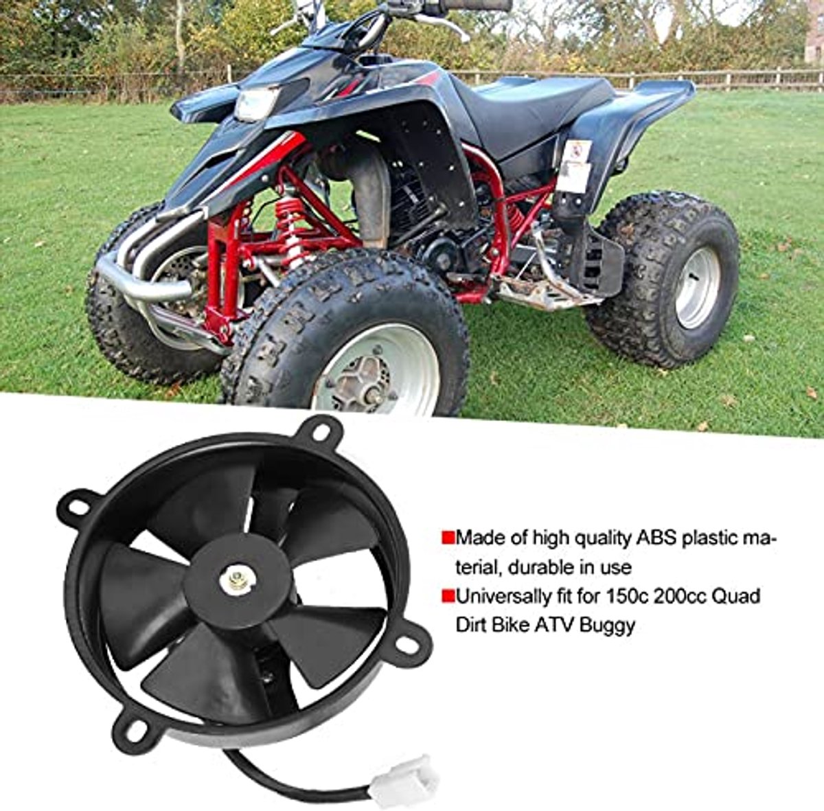 6 Inch Radiator Thermo-Elektrische Koelventilator 150C 200Cc Geschikt Voor Quad Dirt Bike Atv Buggy Weg Kamer Naar Kamer Houtkachel Open Haard Circulatie - afbeelding 4