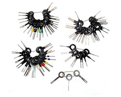 73pcs Terminal Removal Tool kit, Electrical Connector Terminal pin Remover Key Depinning Set, car Electrical Wiring Crimp Connector pin Extractor/Puller