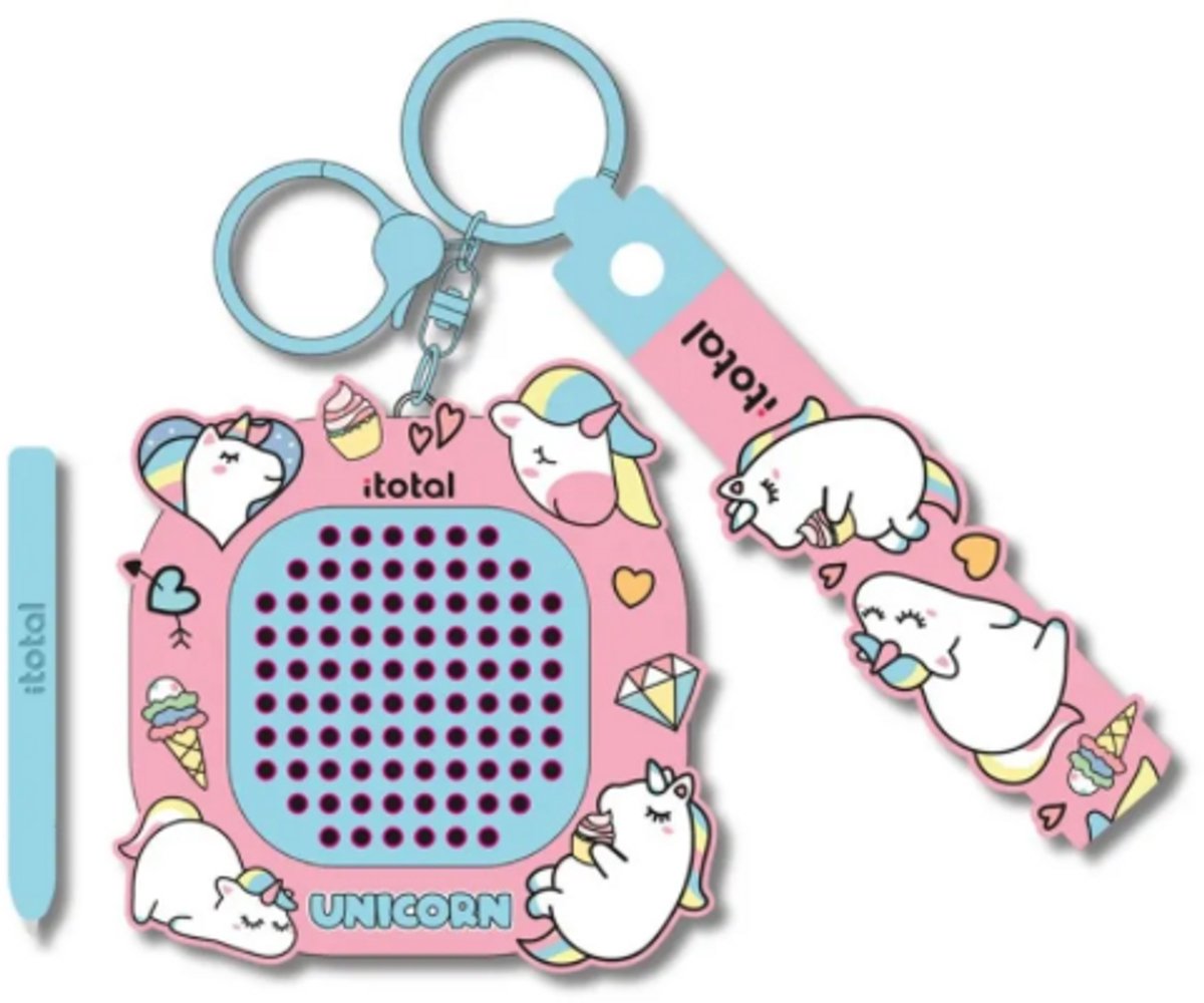 iTotal Puzzle Sleutelhanger Eenhoorn UNICORN Keychain 5x7.5cm 63gr