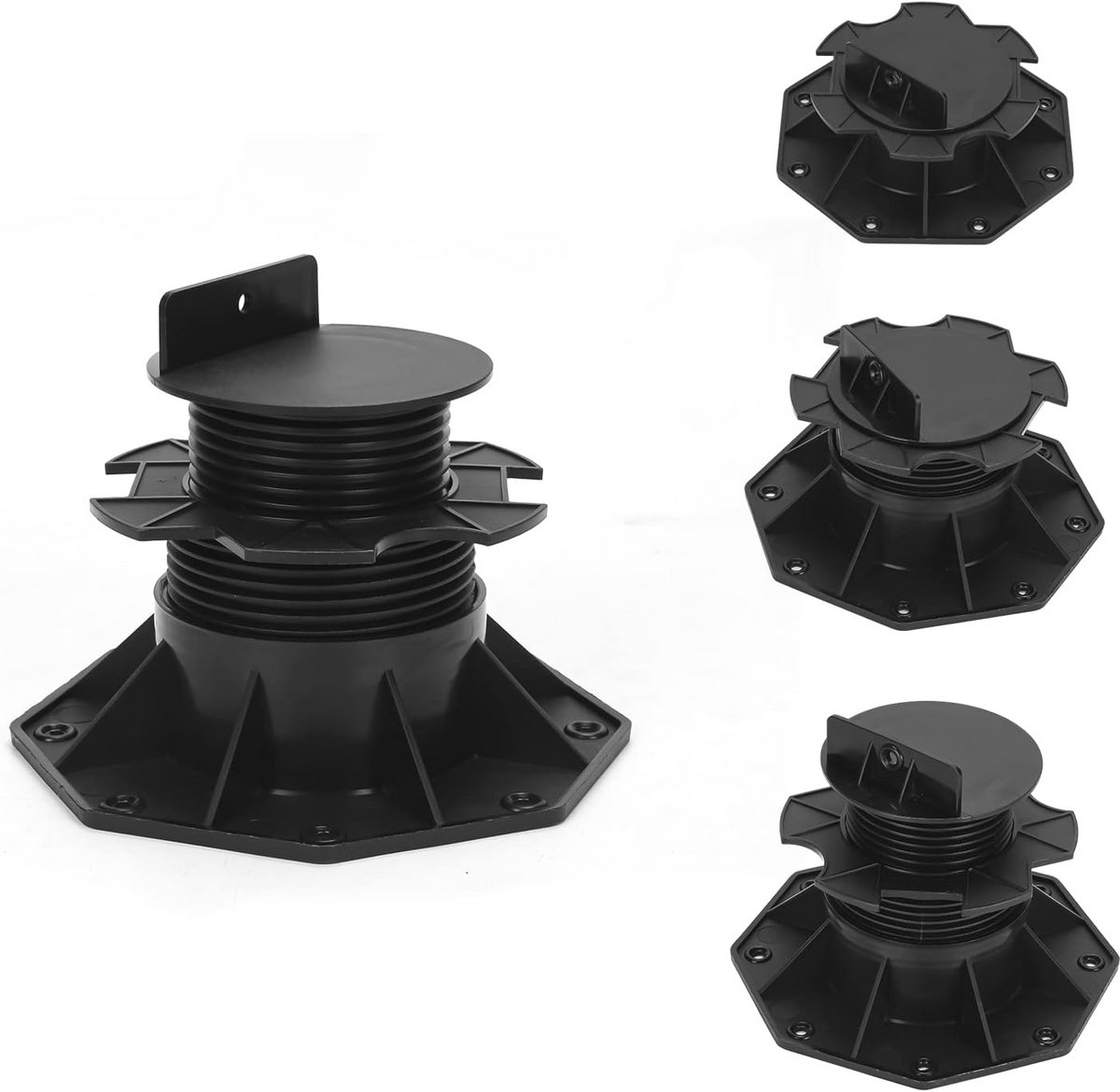 Verstelbare Plaatlagers voor Terras en Vloeren - Hoogte Instelbaar 30-60 mm, Set van 30