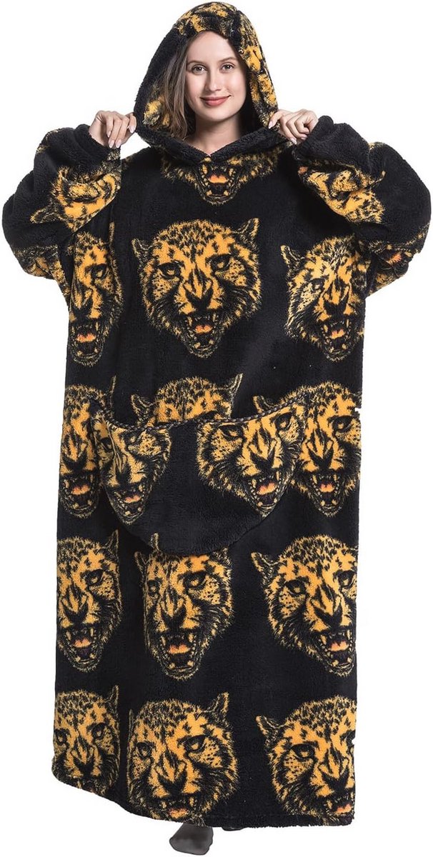 Oversized draagbare hoodie deken voor ultiem comfort en warmte