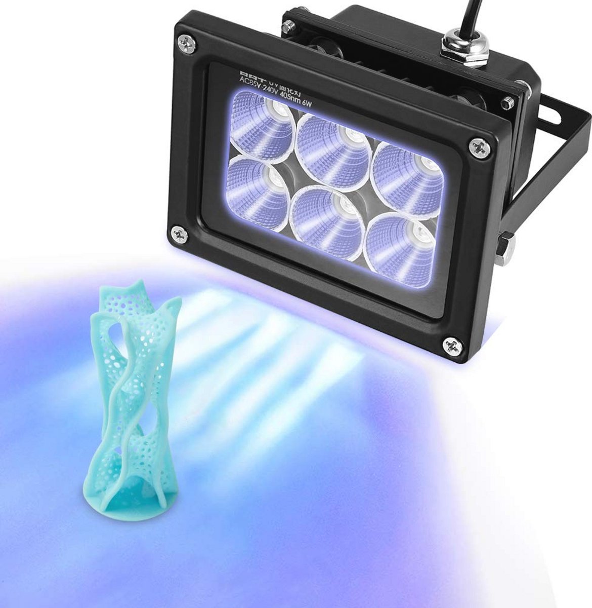 UV-lamp voor 3D-printer - 405 nm LED lichthardingslamp voor SLA/DLP