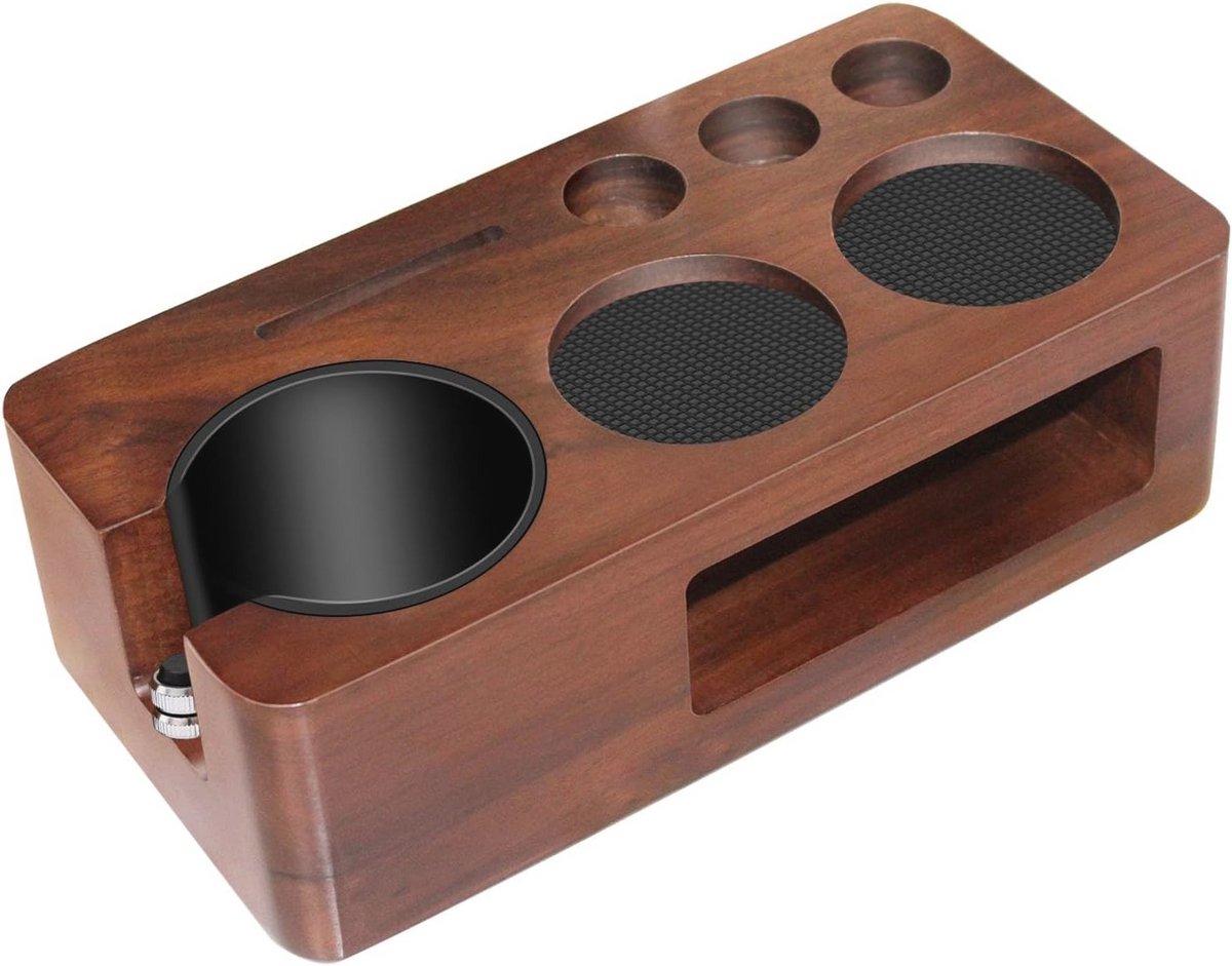 Multifunctioneel Espresso Tamping Station en Antislip Tamper Houder