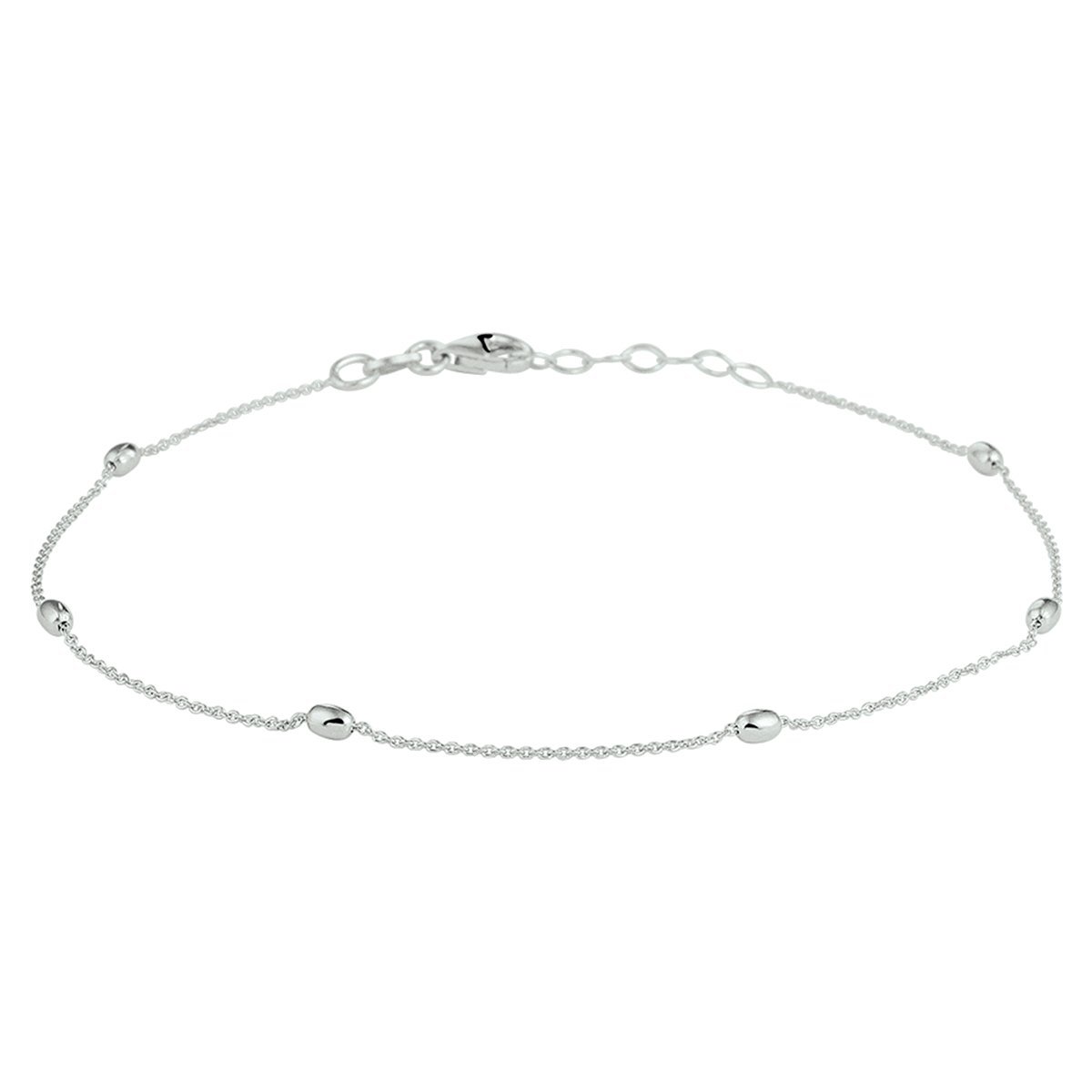 Enkelbandje bolletjes 1,0 mm 24 + 2 cm