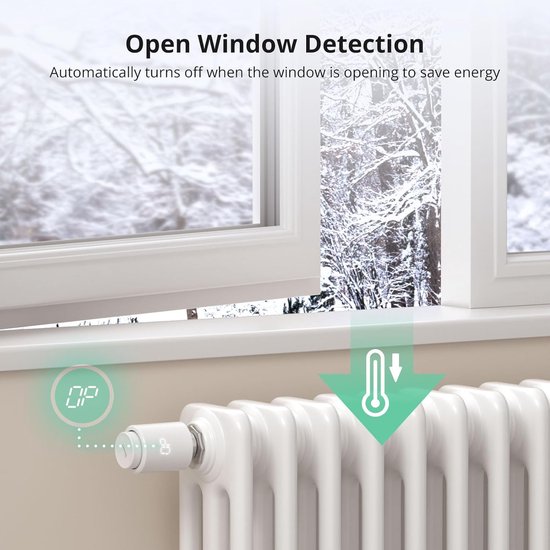 Moes Slimme ZigBee Radiator Thermostaat Knop - Pro Home Auto