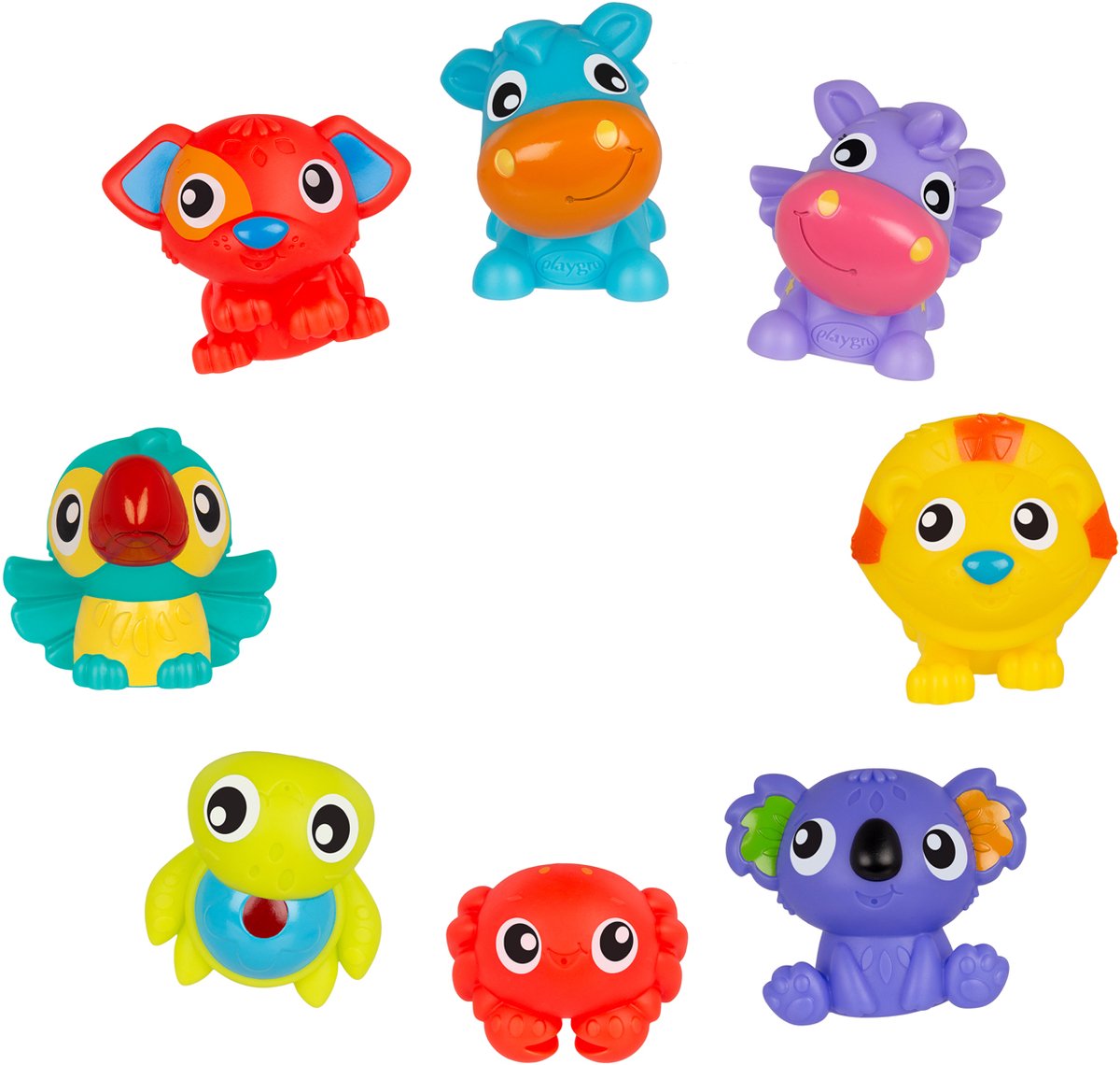 Playgro Badspeelgoed - First Fun Floaties - 8 Stuks- Volledig afgesloten - Baby Speelgoed - baby speelgoed- badspeelgoed - speelgoed baby - badspeeltjes - waterspeelgoed- baby speelgoed 6 maanden Schimmelvrij — afbeelding 7