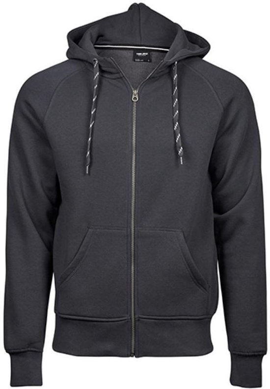 Tee Jays - Fashion Hoodie met rits - Dark Grey (Solid) maat L