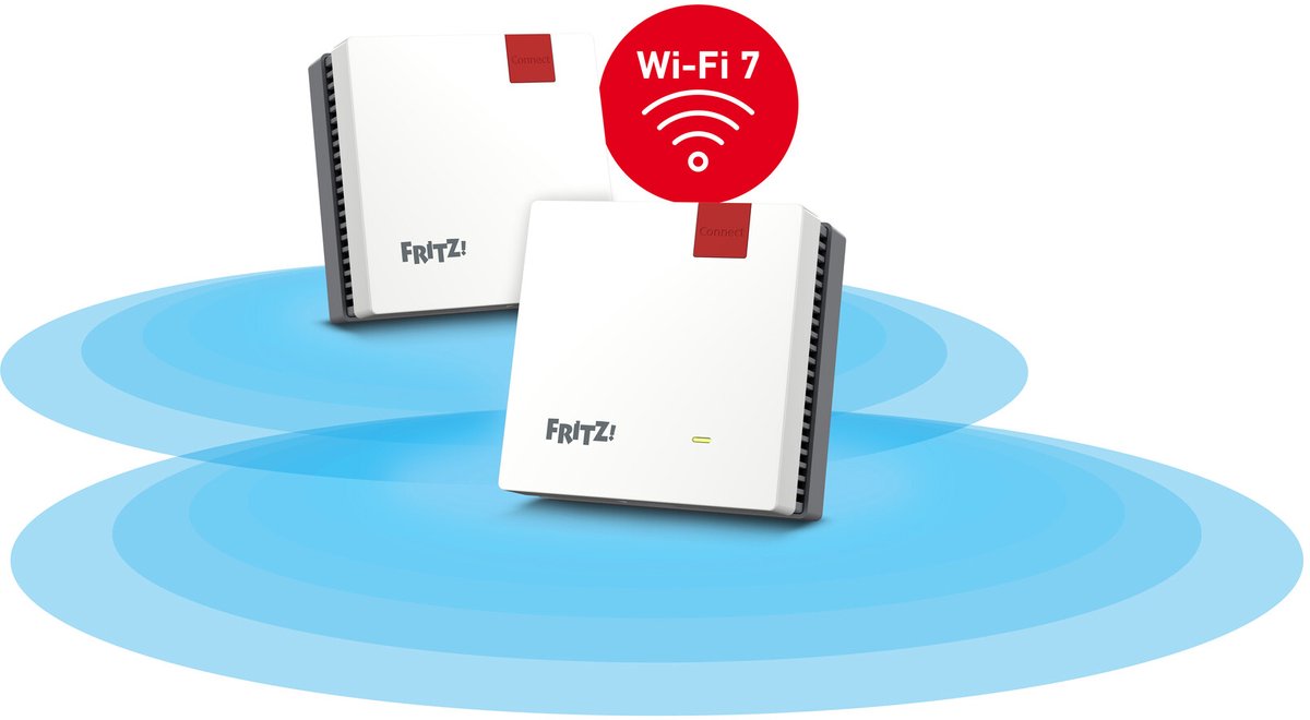 FRITZ!Mesh Wi-Fi Set 1700 - Mesh WiFi - WiFi Versterker - WiFi 7 - 3600 Mbps - 2-pack
