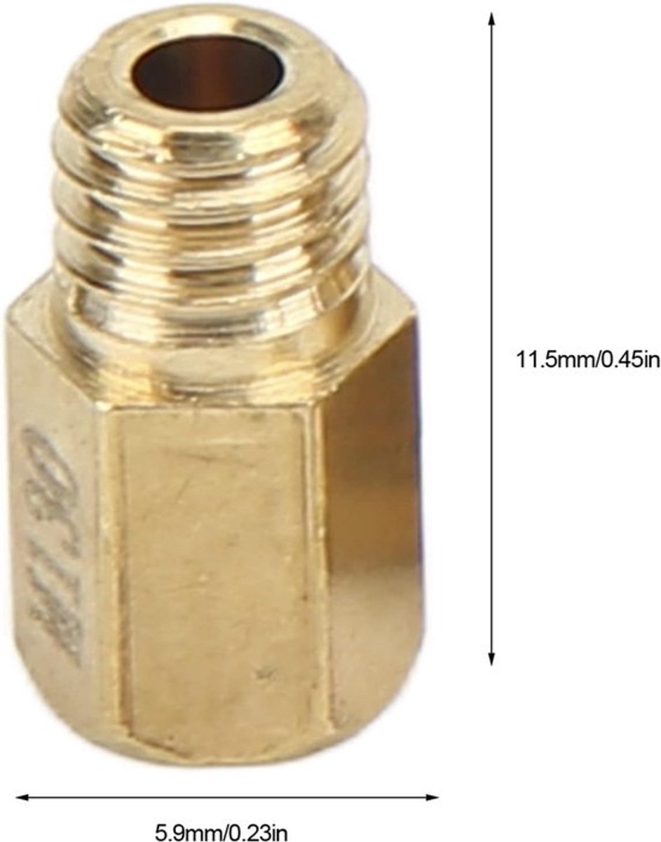 Hoofdsproeier 12-delige Messing Sproeikopset Compatibel met Mikuni VM TM TMX Carburateur 90 100 110 120 130 140 150 160 170 180 190 200