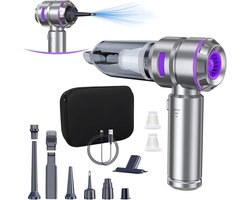 4-in-1 Draadloze Autostofzuiger 20 kPa - Krachtige Mini Stofzuiger met Borstelloze Motor, 30 Min Looptijd, Stofzuigen Blazen Luchtpomp voor Auto en Thuis