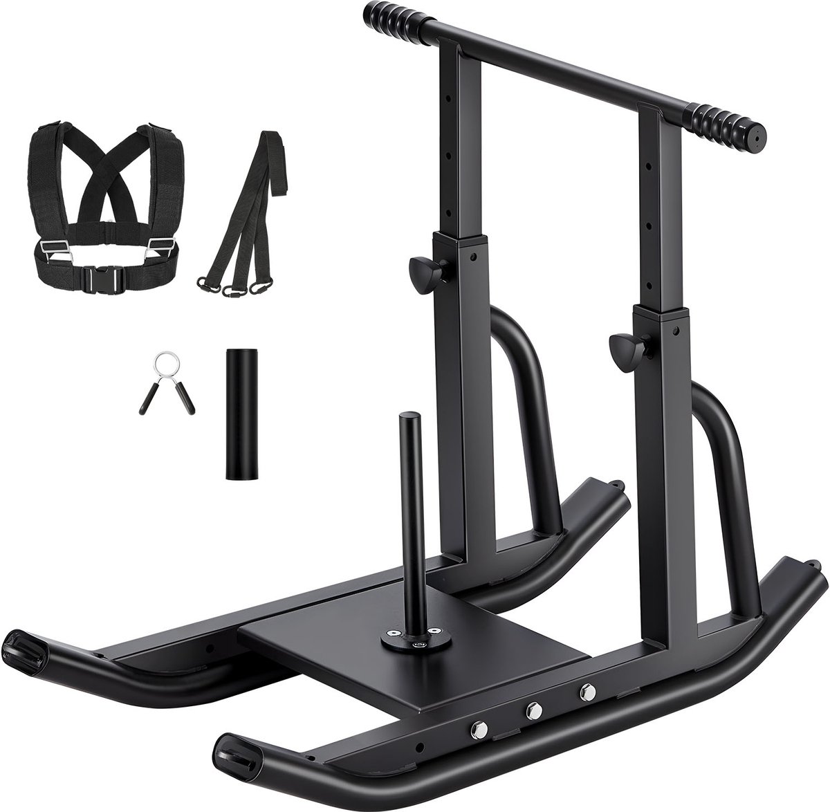 Gewichtsslee - Power Sled / Krachttrainingslee - Verstelbare Handgreep - Voor Sprints en Weerstandstraining - Compatibel met 25 mm en 51 mm Gewichtsschijven
