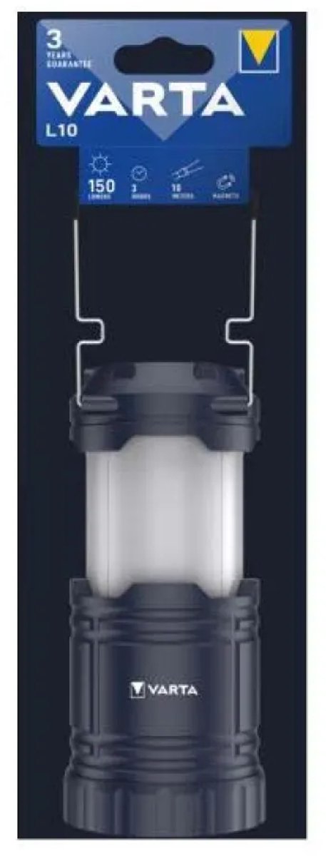 Varta 15673101111 VARTA Lantern L10 3AA ohne Batt. Campinglantaarn 150 lm 272 g Zwart — afbeelding 2
