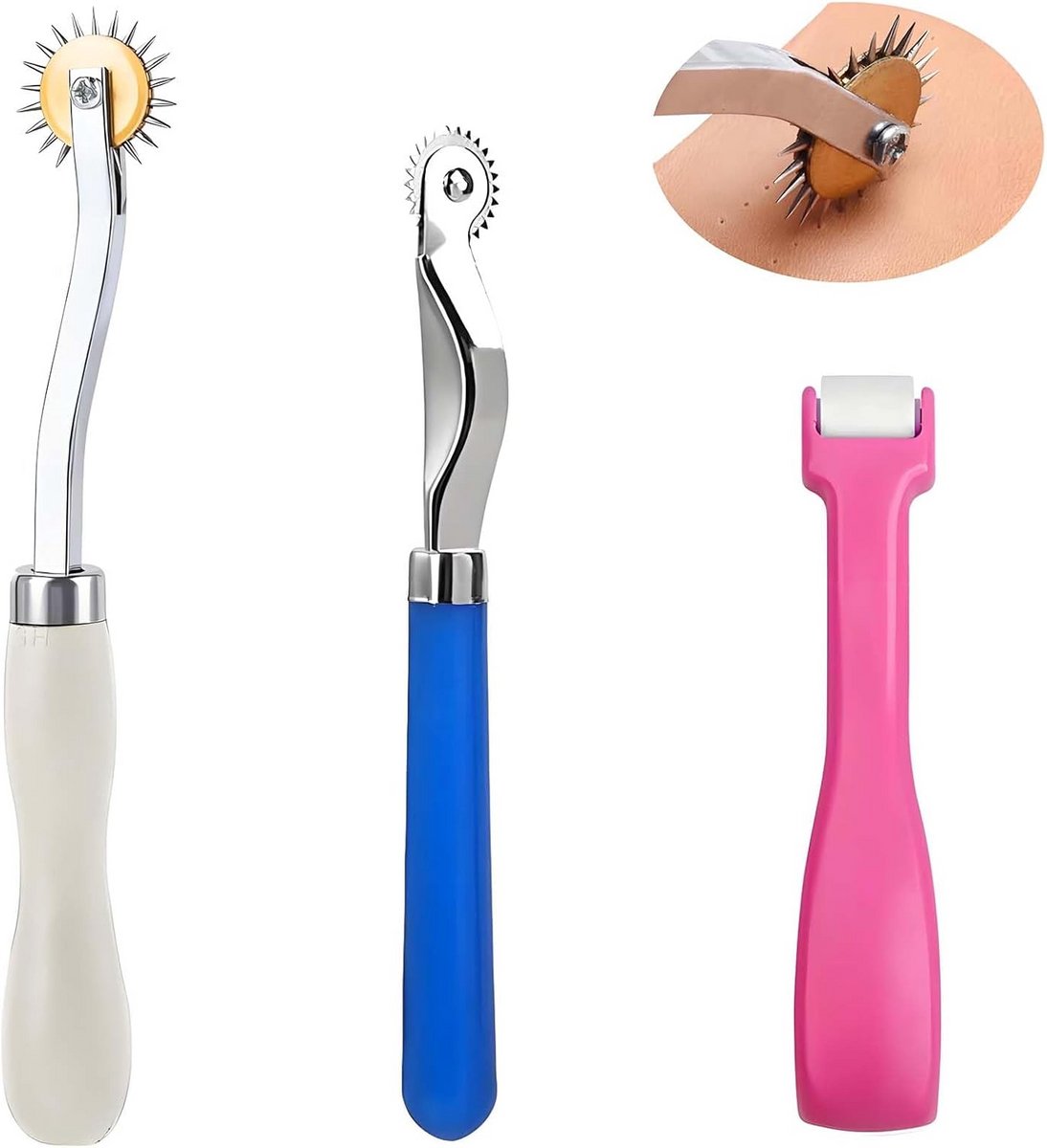 3-delige Naaiaccessoires Set - Kopieerwielen en Naadroller voor Precisie