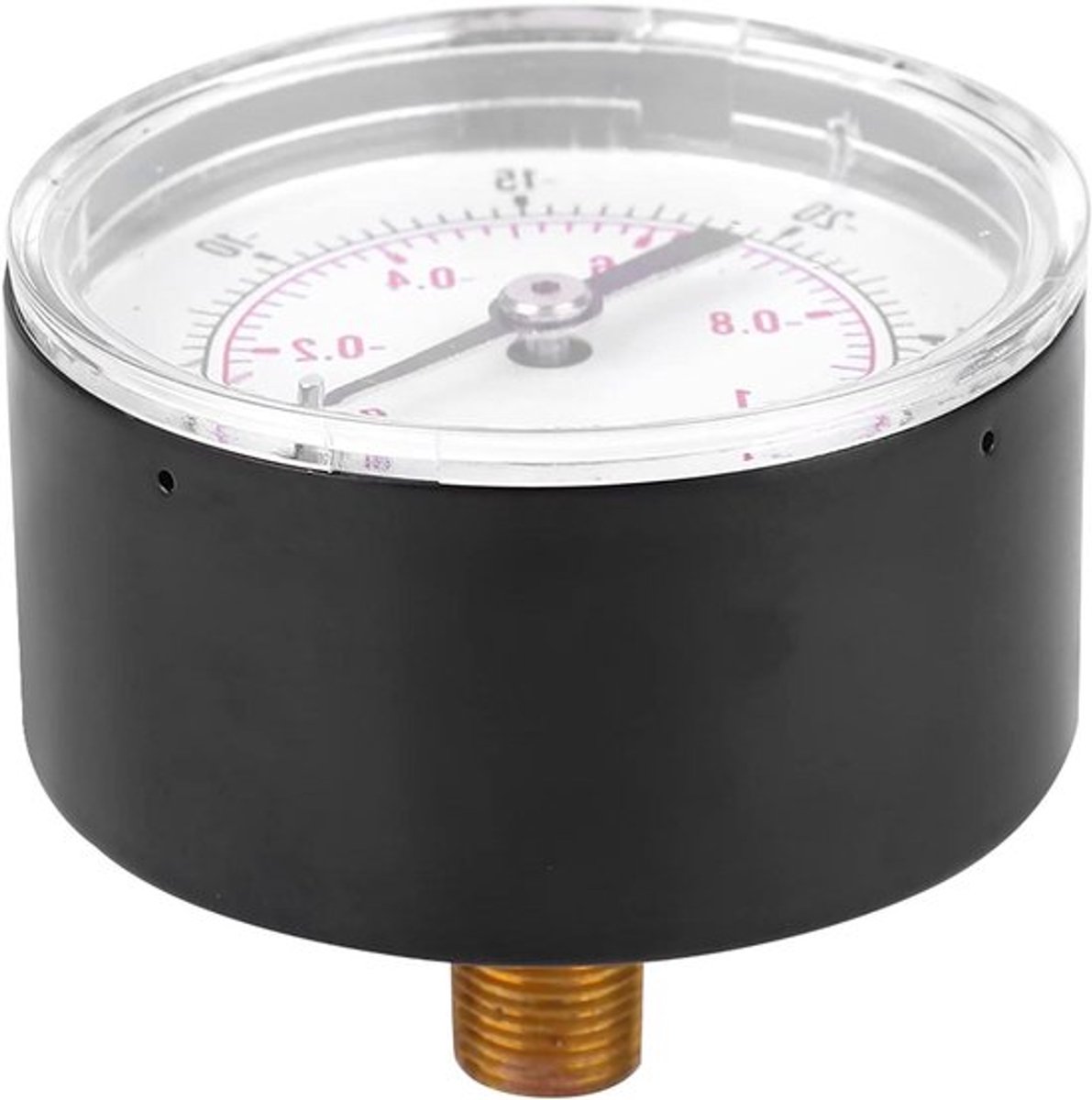 Vacuum Gauge 50Mm 1/8 Bspt Pressure Gauge Rear Connection -1-0 Bar -30-0 Inhg Air Water Oil Gas