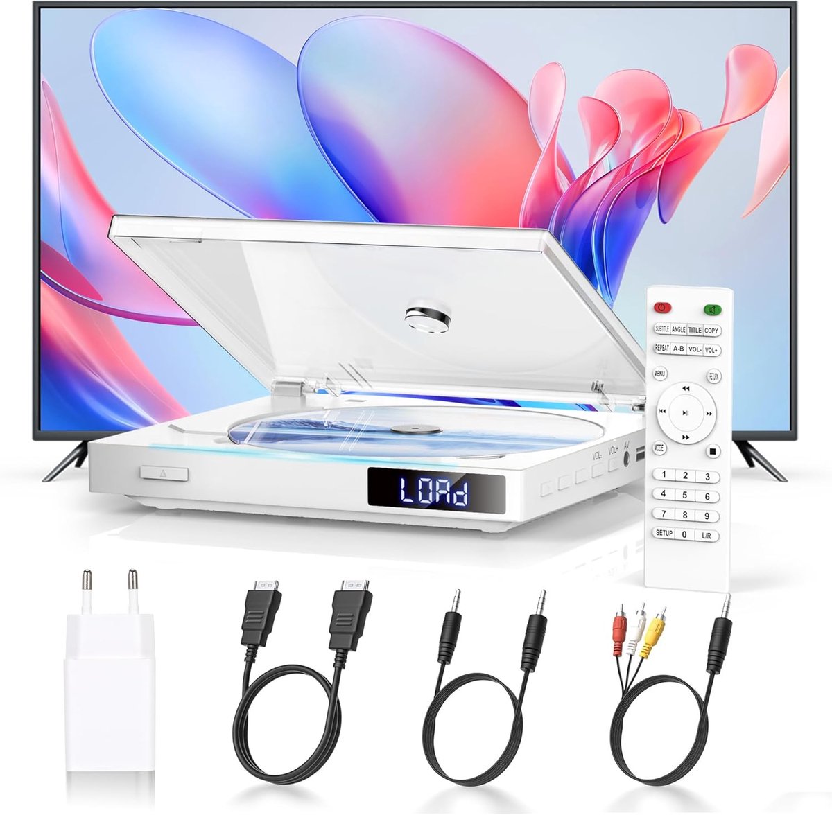 DVD Speler met HDMI - Externe DVVD Speler - Wit