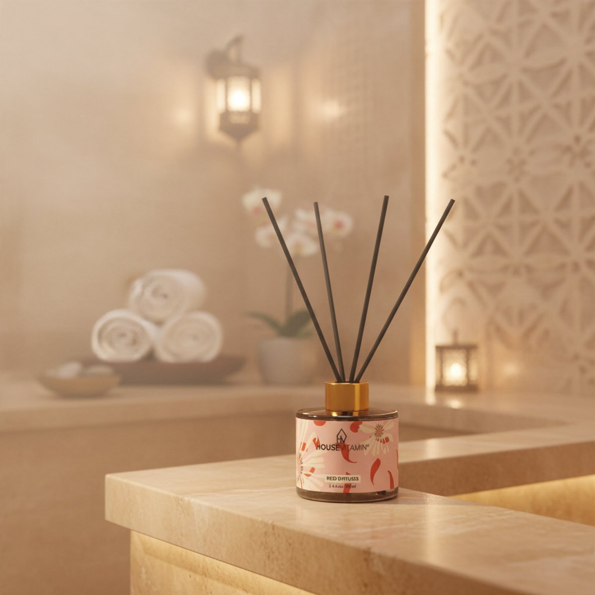 Reed Diffuser Geurstokjes 100ml – Bloemig– Luxe Geurverspreider van Glas met Zwarte Stokjes – Fris & Vrolijk Design – Langdurige Geur – Perfect Cadeau voor Elke Gelegenheid — cadeau in Wonen & Interieur - foto 7