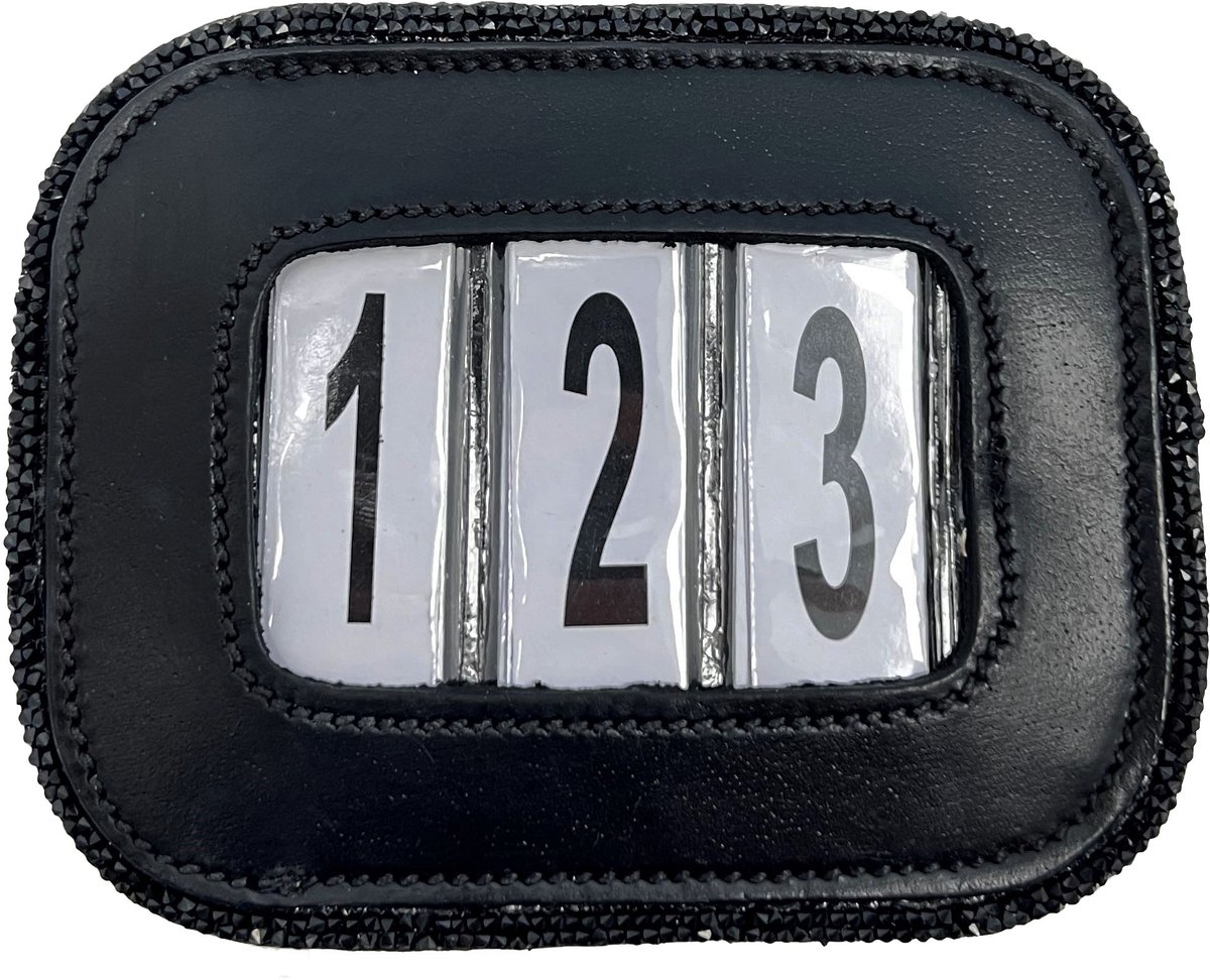 DKR SPORTS NUMMERHOUDER CRYSTAL FINE Zwart-zwart