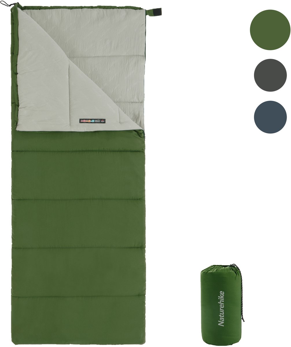 Naturehike F150 Slaapzak Volwassenen 190×75 cm – Lichtgewicht Camping Slaapzak 1 kg – Comforttemperatuur 13°C – Machinewasbaar