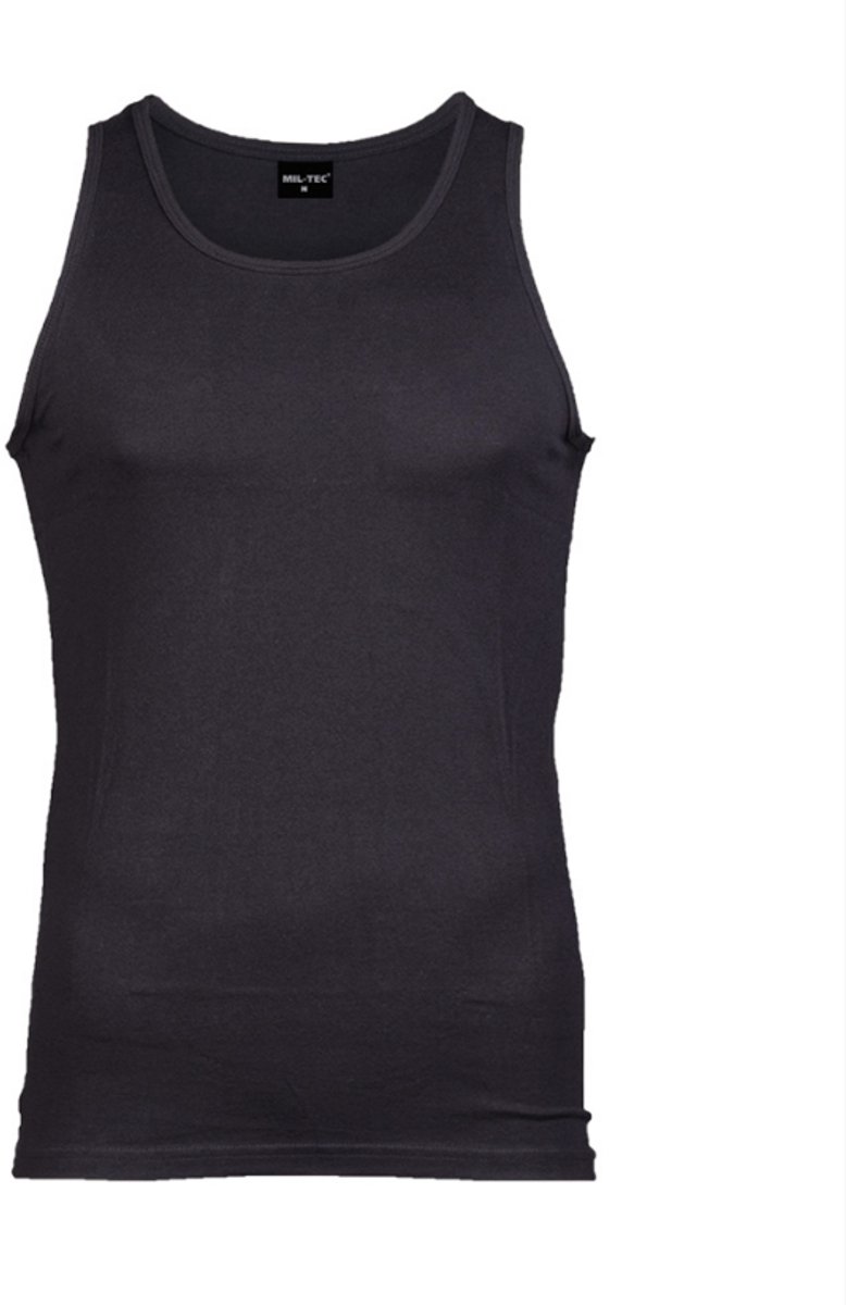 Singlet - Mil-Tec - Zwart - Maat XL