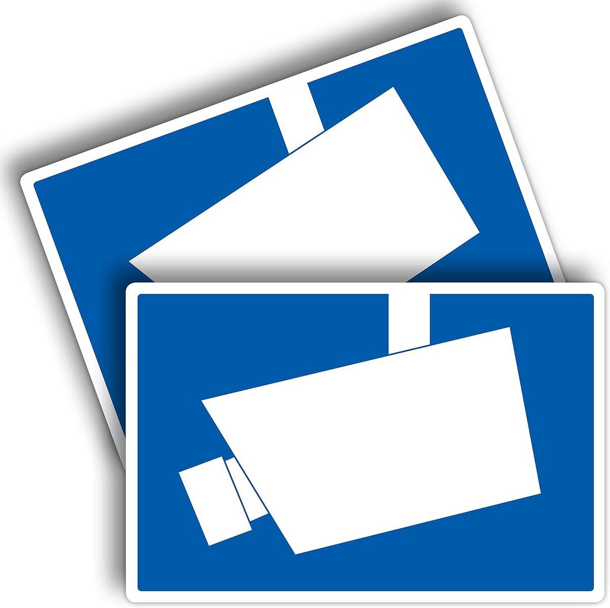 2 stuks Camerabewaking Bord - Attentie Videobewaking 20x30 cm - Stevig PVC Schild met UV-bescherming