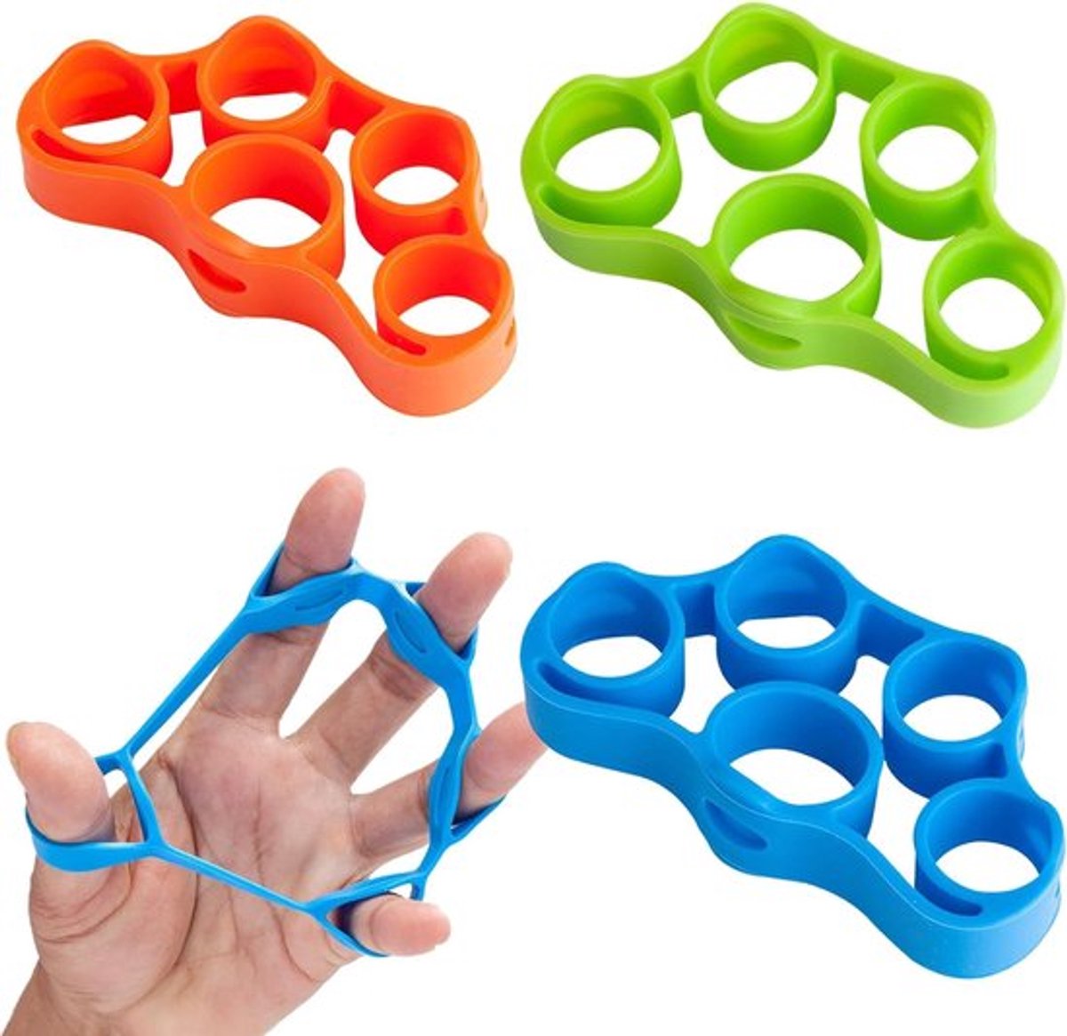 Handgrip Strengthener - Vingertrainer voor spiertraining - 3 stuks
