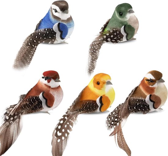 Decoris Vogel Decoratie Figuur - Decoratie - 4x11x4 cm Naturel - Beeld - Pets Place
