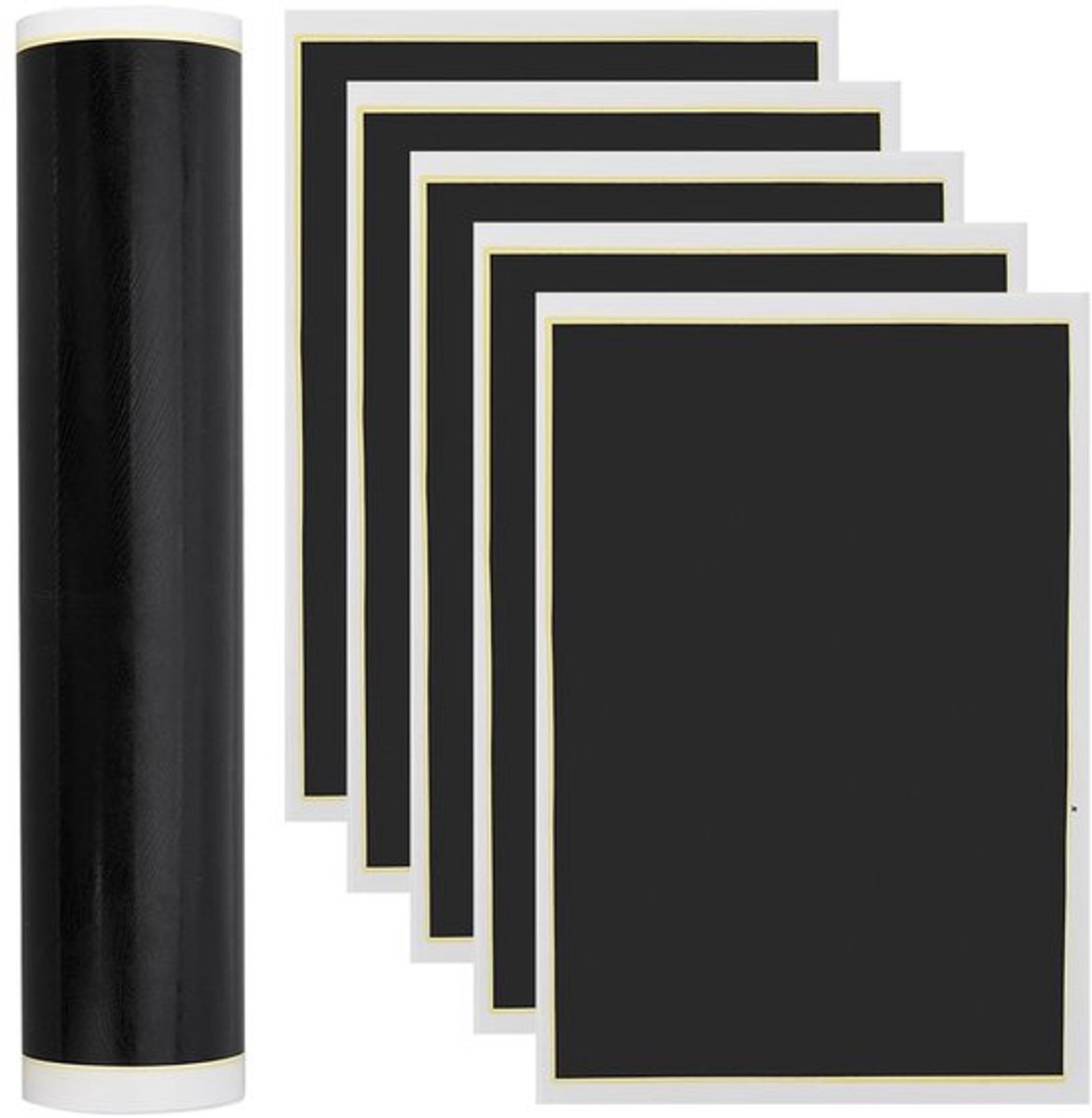 6 lasermarkeringspapier - Zwart - 39 x 27 cm - Voor keramiek, glas en metaal