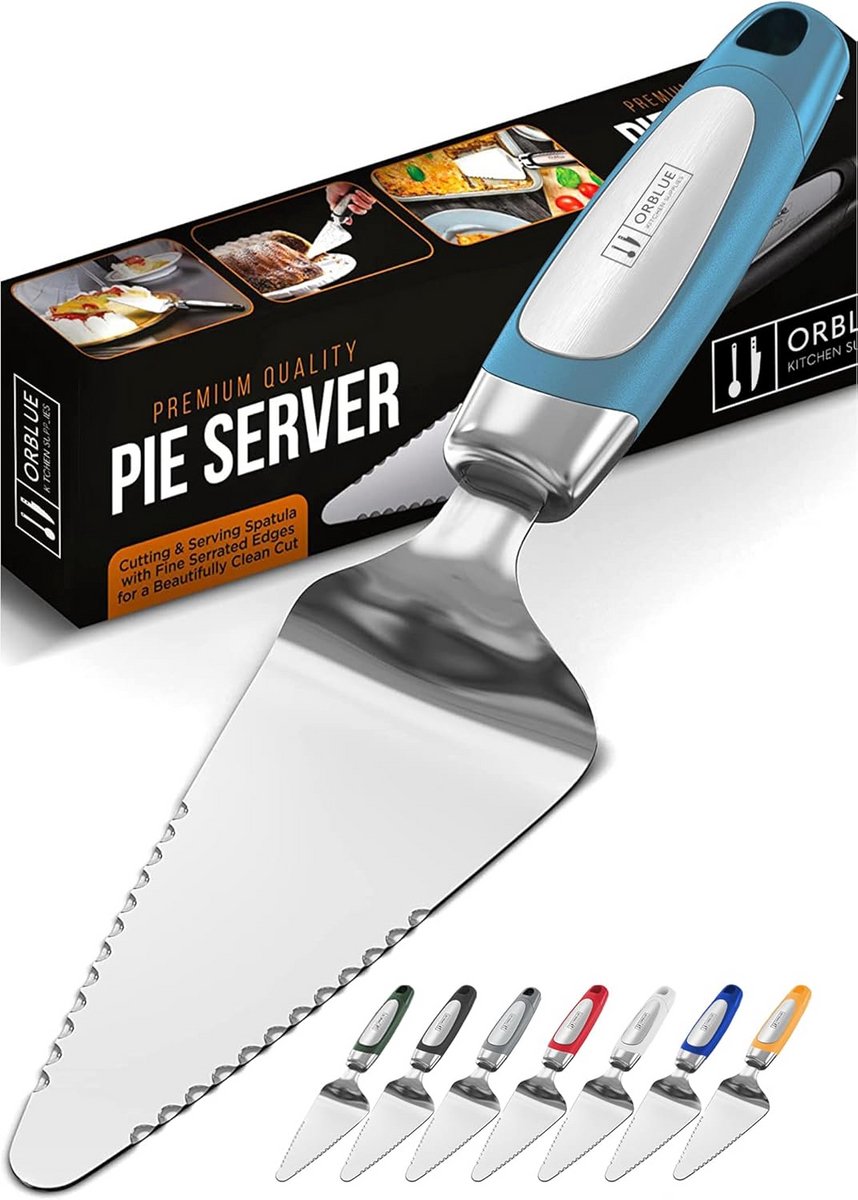 Taartschep en Cake Server - Dubbelzijdig Gekarteld Roestvrijstaal - Ergonomisch & Vaatwasserbestendig - Ideaal voor Taart & Pizza