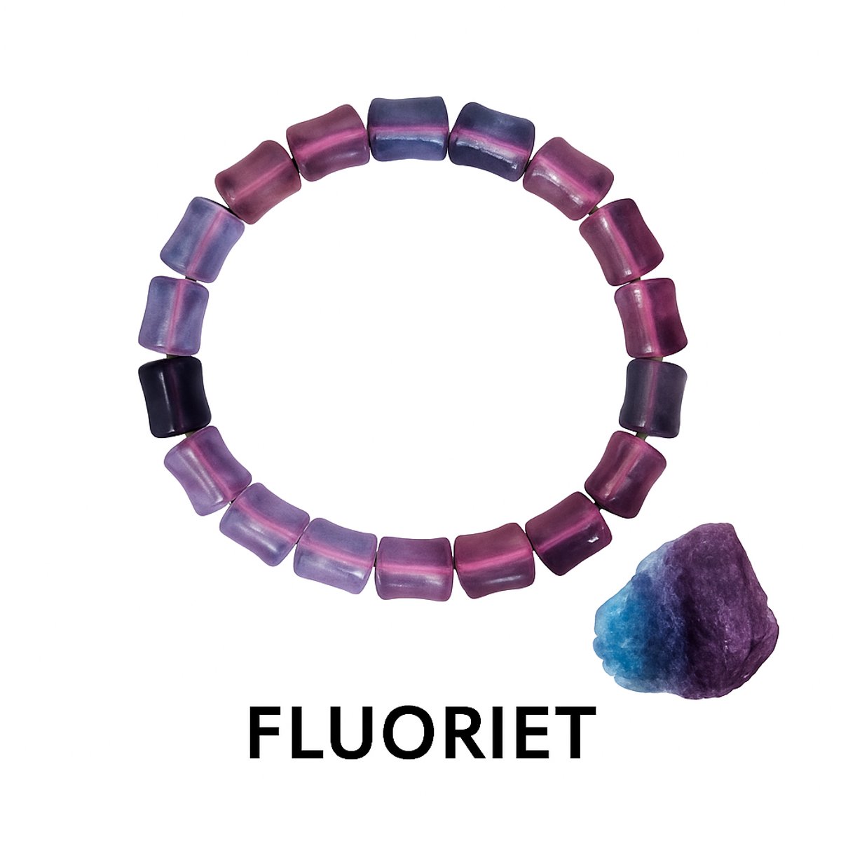 S4H Fluoriet Armband – Bescherming, Focus & Energie | Natuursteen Edelstenen Sieraden