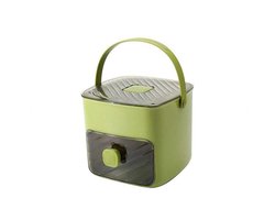 IJsblokjesmachine met Perstype – IJsblokjesdoos Met Lade en Opbergbak – Rooster Herbruikbaar IJsrooster Voor Koffiecocktails en Sap – Ideaal Voor Thuiskeukens – Draagbare IJsblokjesmaker – Groen