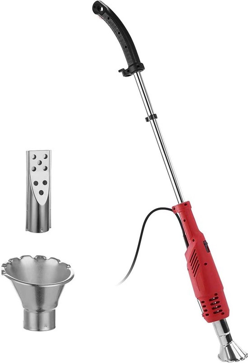 Elektrische Onkruidverdelger 2000 W 2-in-1 Luchtbrander 220 V Rood - EU Plug