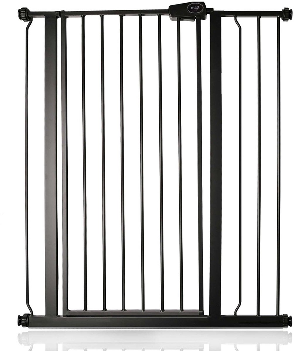 Bettacare Petgate, 87,9cm - 95,5cm, Mat Zwart, Hoog 104cm