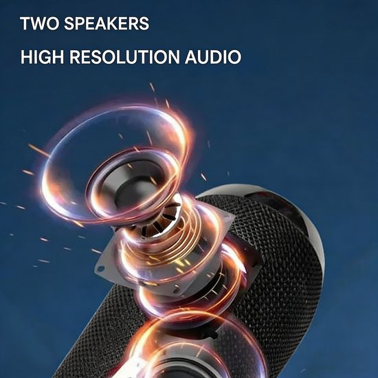 Draagbare Bluetooth Speaker - Waterdichte Draadloze Speaker - Met Subwoofer En Draadloze Stereo Koppeling - Sterke Bass En Lange Batterijduur - Voor Bij Het Zwembad Op Het Strand En Buiten - Ideaal Als Cadeau van Merkloos — afbeelding 5