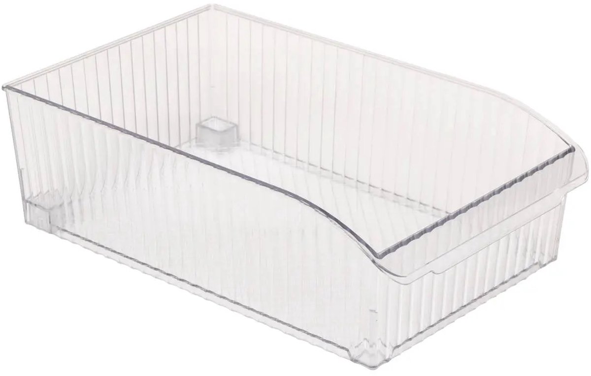 5Five Opbergbakje met wieltjes voor koelkast M - 20x32x10cm - Transparant