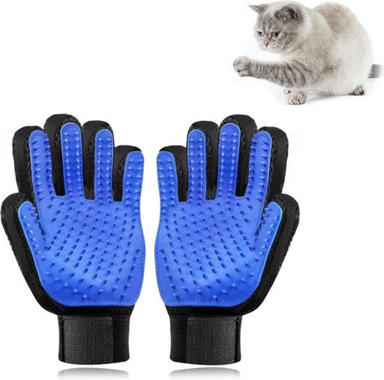 2-pack handschoenen voor het verwijderen van dierenhaar, herbruikbare handschoenen