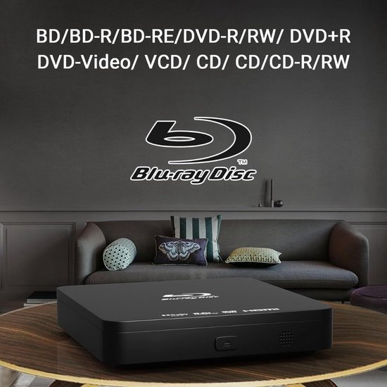 White-Label® DVD Speler met HDMI - Blu Ray Spelers - Externe DVVD Speler — afbeelding 3