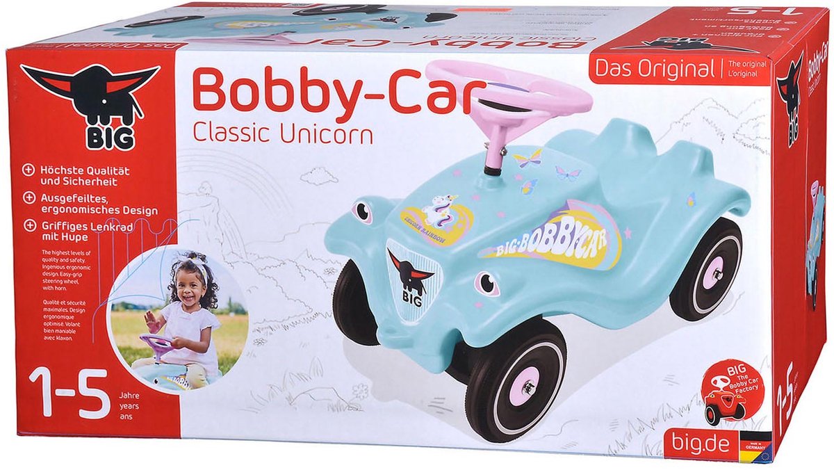 Big Bobby Car Eenhoorn Loopauto