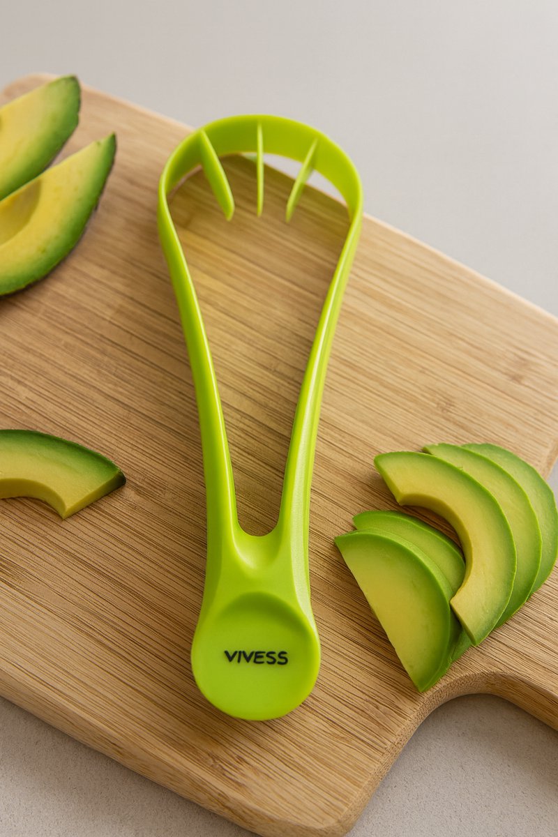 Avocado Snijder – Kunststof Avocadosnijder – Ergonomische Avocado Tool – Snijapparaat voor Perfecte Plakjes