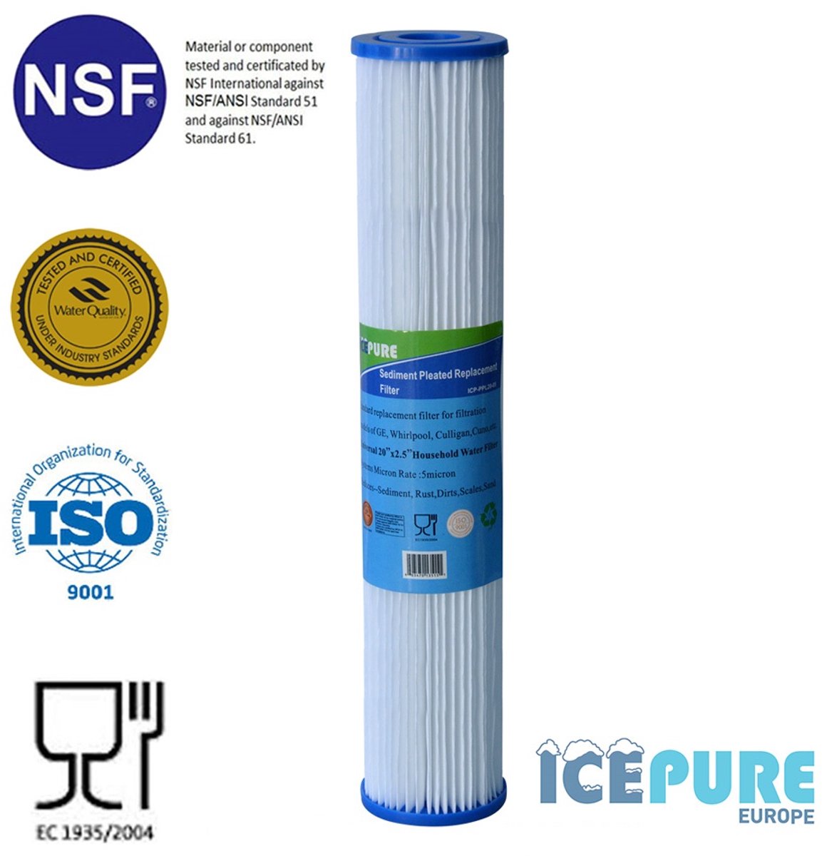 20 inch Pre-Filter Sediment 50 Micron van Alapure