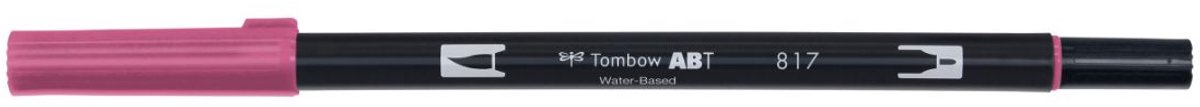 Tombow Brush pen - ABT 817 - Dual Brushpen - Mauve - Roze — afbeelding 2