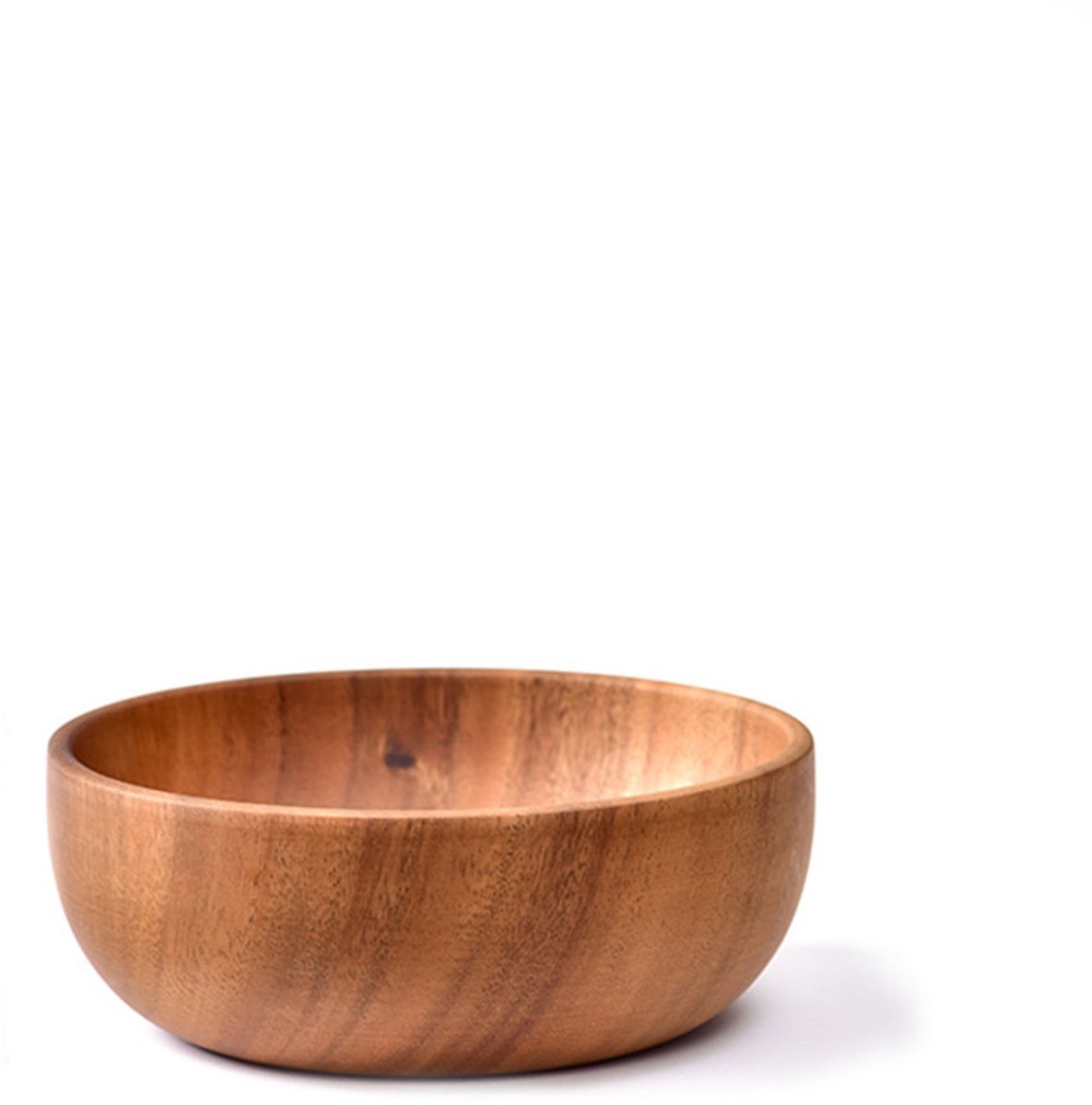 Houten kom - 20*7,5cm - Natuurlijke massief houten kom