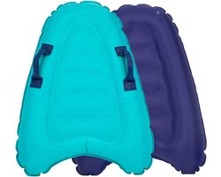 Gigicial Surfplank - Zwemplank - Opblaasbaar PVC Scheurvast Duurzaam Met Handgrepen - 1 Stuks - Strandspelletjes Voor Kinderen Van 4-8 Jaar Blauw