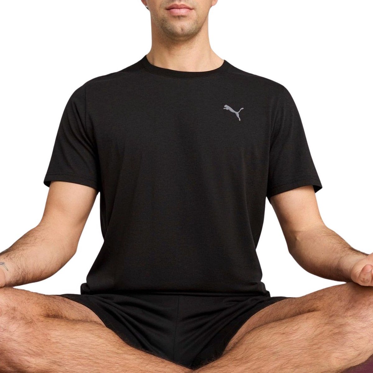 Puma Move Triblend Shirt Heren Zwart