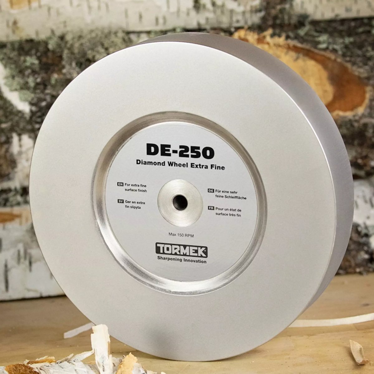 Tormek Diamantslijpwiel – Ultrafijne Afwerking – 1200 Korrel – 250 mm – Zilver