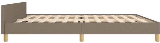 vidaXL-Bedframe-met-hoofdeinde-stof-taupe-200x200-cm