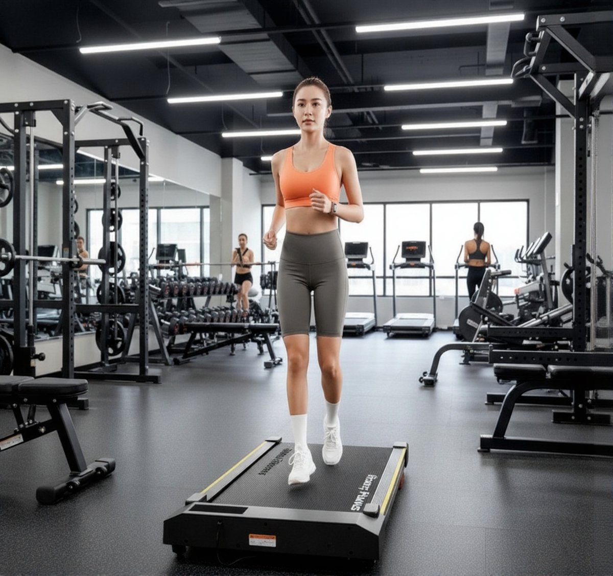 Treadmill / Loopband – Compact & Stil voor Thuis en Kantoor – 2,5 PK Motor, 6-Punts Schokdemping, Fitness App & Miit-Modus – Altameubel