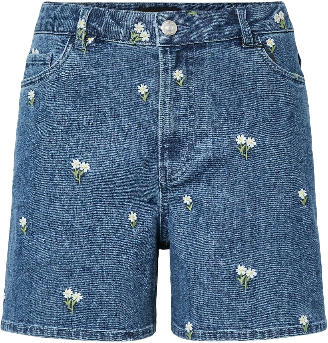 Pieces Denim short PCFLORA HW