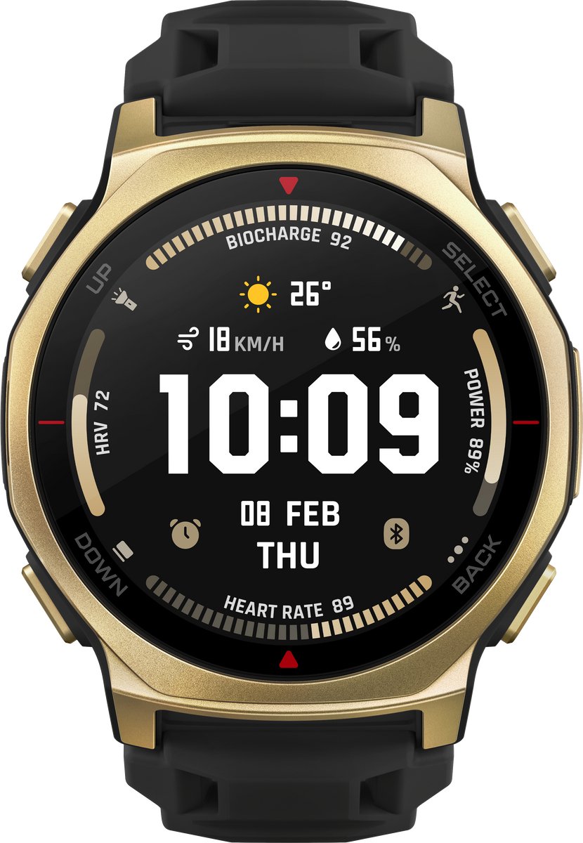 Amazfit T-Rex 3 Pro 44mm Black-Goudkleurig