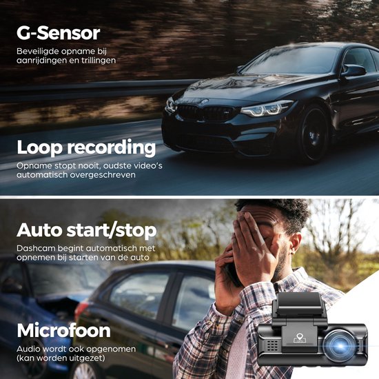 M770 AZDome M770 Pro Dashcam - 4K Wifi GPS - Auto Camera | bol