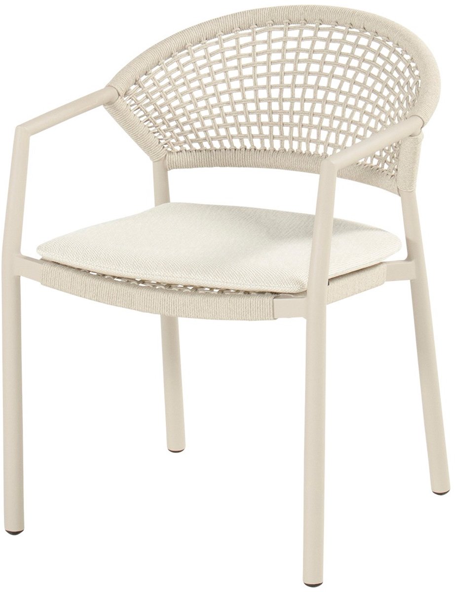 Hartman Taragona chaise de jardin empilable rope dining - Sable